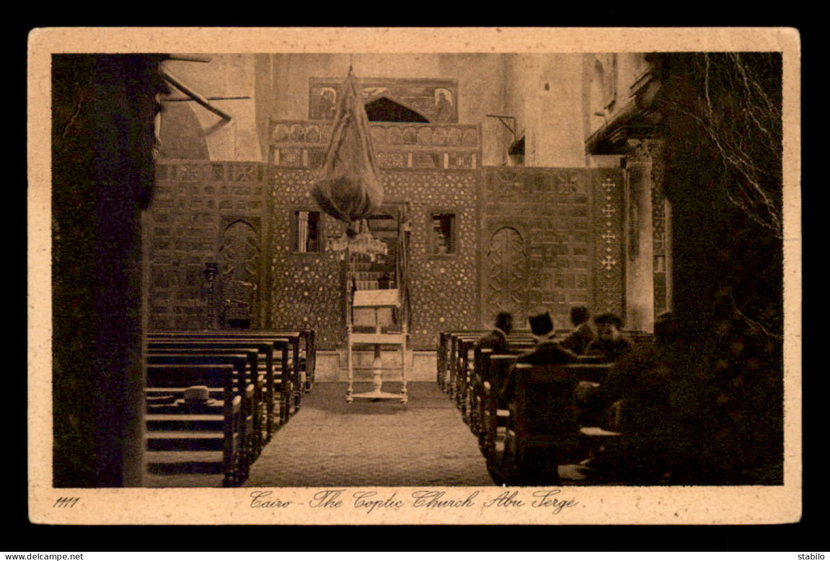 EGYPTE - LENHERT & LANDROCK N°1111 - CAIRO - THE COPTIC CHURCH ABU SERGE - Cairo