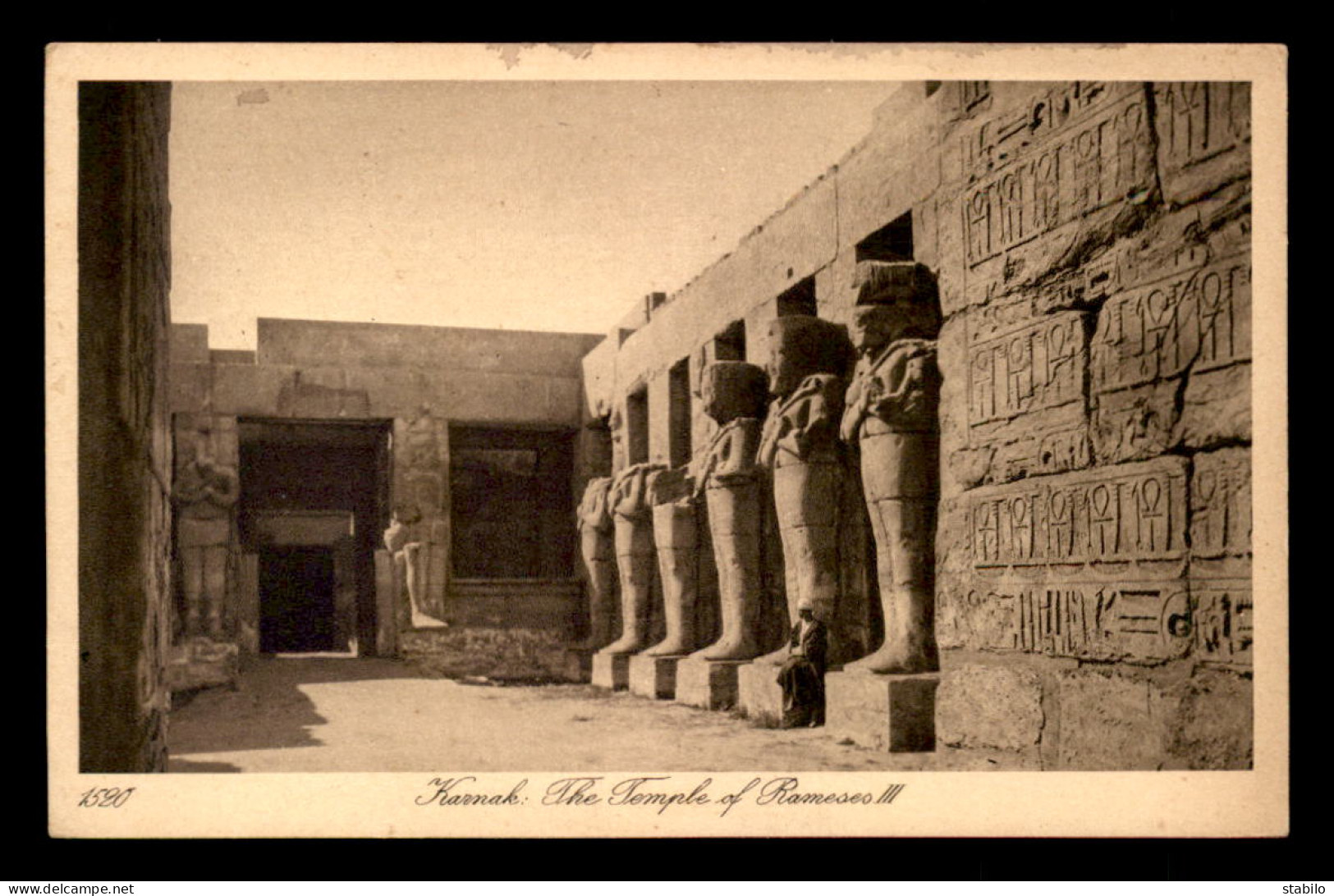 EGYPTE - LENHERT & LANDROCK N°1520 - KARNAK - THE TEMPLE OF RAMESES II - Otros & Sin Clasificación