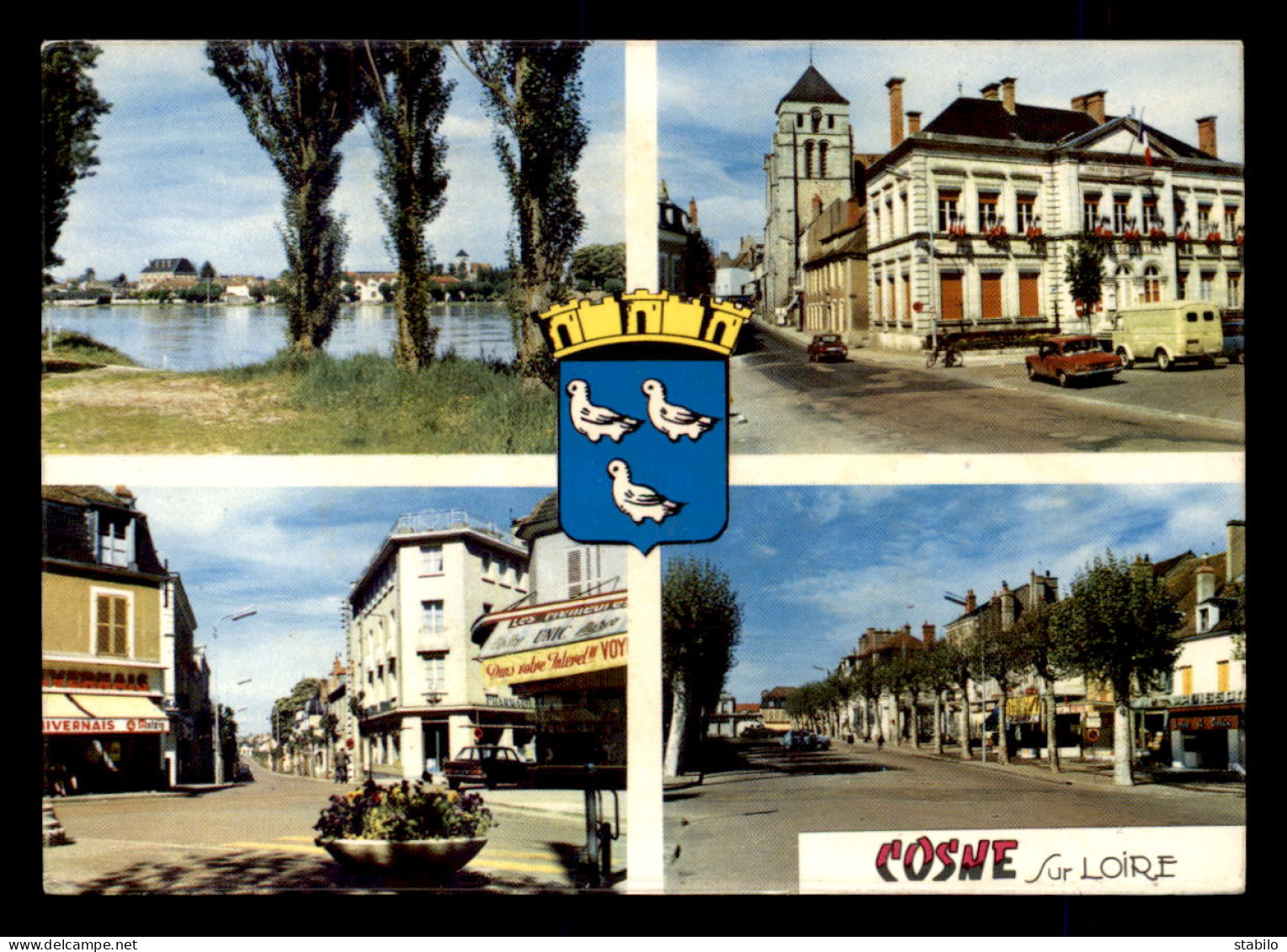 58 - COSNE-SUR-LOIRE - MULTIVUES ET BLASON - Cosne Cours Sur Loire