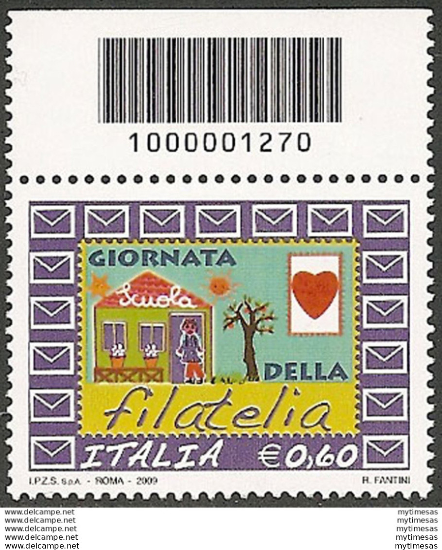 2009 Italia Giornata Filatelia Codice A Barre MNH Unif. 3177cb - Other & Unclassified
