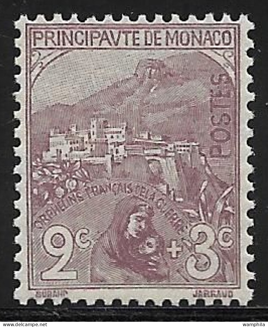 Monaco, Orphelins N°27** Superbe Centrage, Cote 127,50€ - Unused Stamps