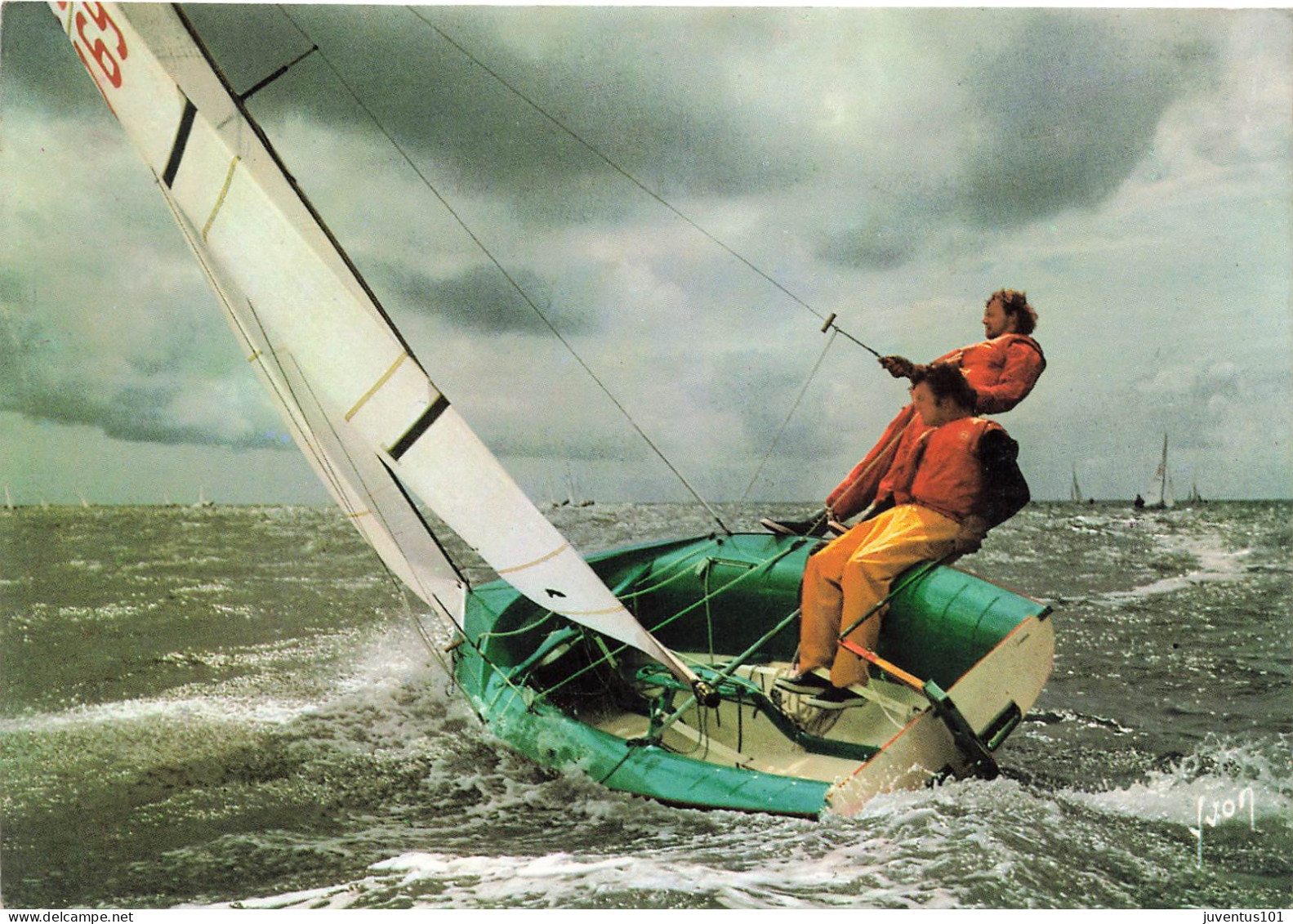 CPSM Plaisir De La Voile-Gilbert Le Cossec-Timbre    L2897 - Sailing