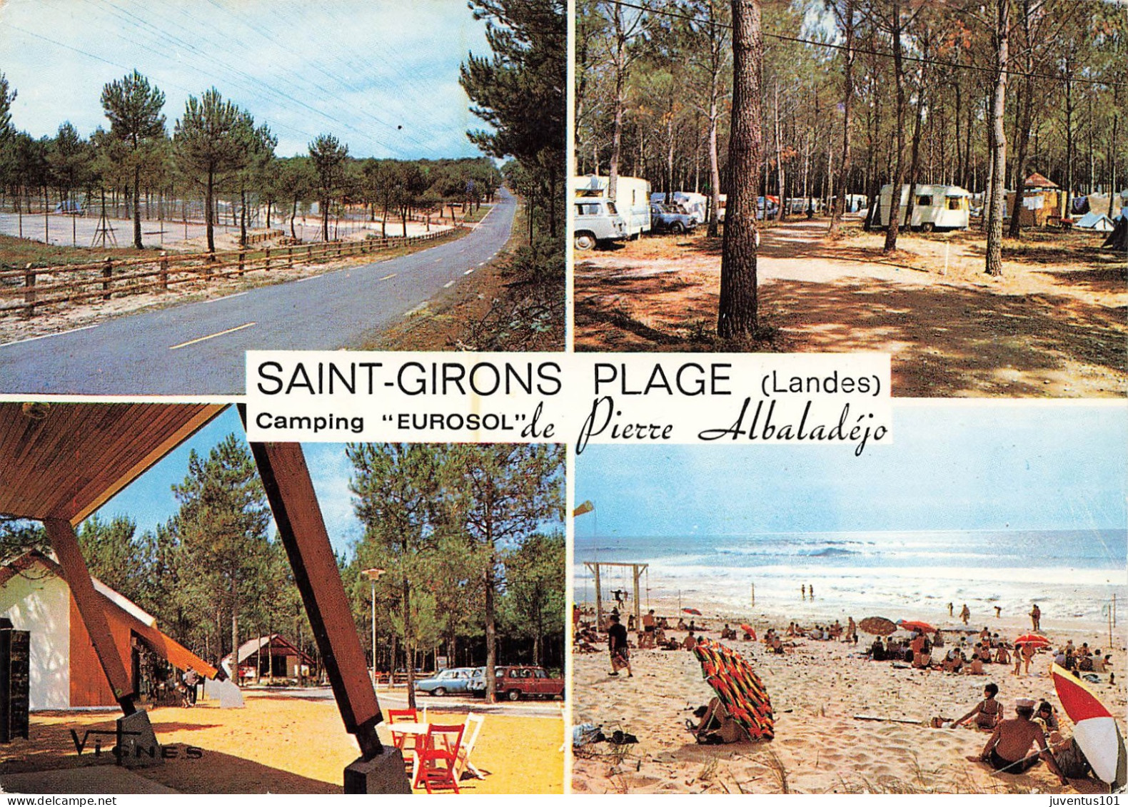 CPSM Saint Girons Plage-Camping Eurosol    L2897 - Sonstige & Ohne Zuordnung