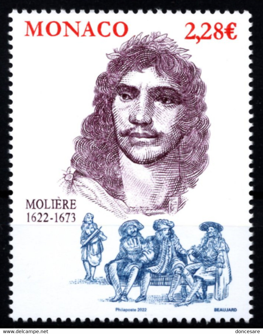 MONACO 2022 - 400E ANNIVERSAIRE DE MOLIÈRE  / Y.T. N° 3310 - NEUF ** - Unused Stamps
