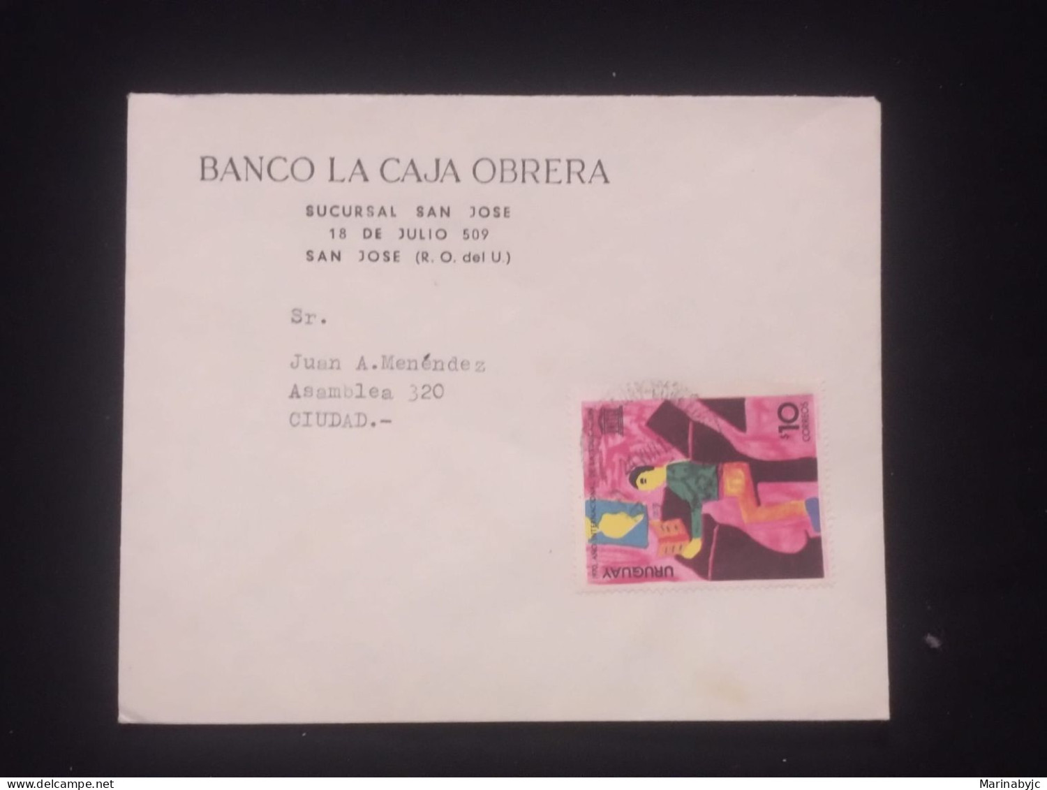 C)1970 URUGUAY, INTERNAL MAIL BANCO DE LA CAJA OBBRERA. EDUCATIONAL STAMP XF - Uruguay