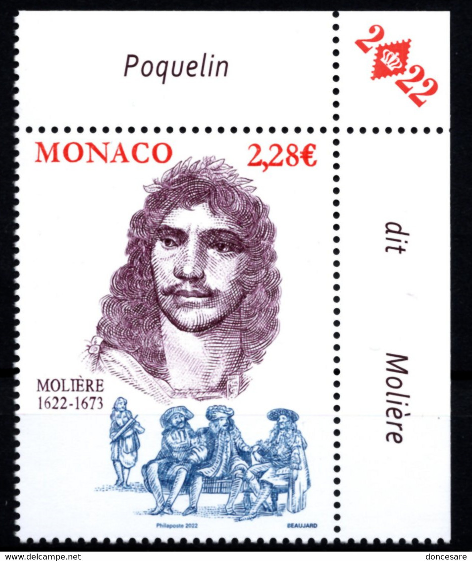 MONACO 2022 - 400E ANNIVERSAIRE DE MOLIÈRE   / Y.T. N° 3310  - NEUF ** - Ungebraucht