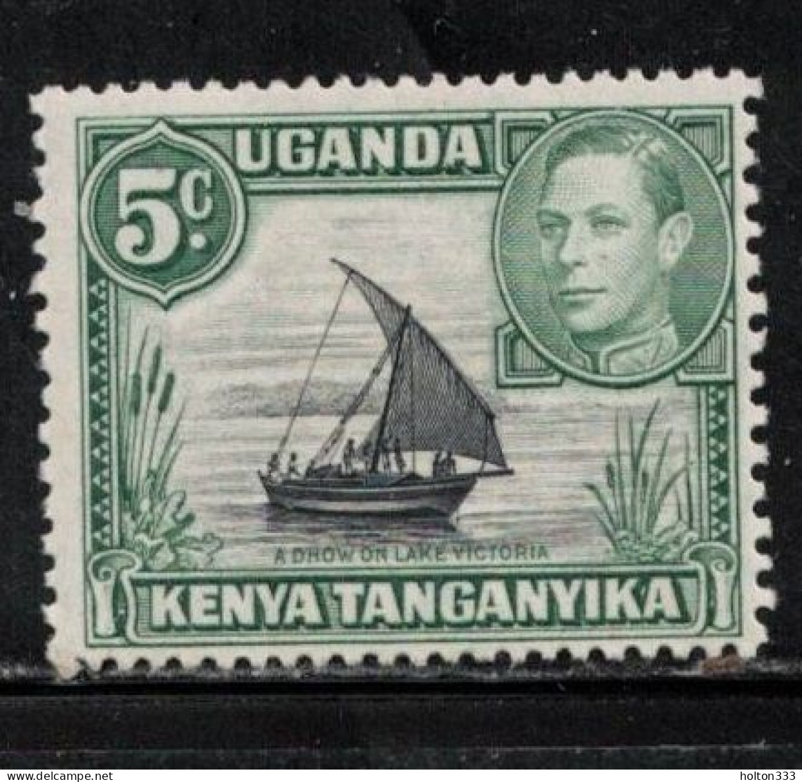 KUT Scott # 67 MH - KGVI & Dhow On Lake Victoria - Kenya, Uganda & Tanganyika