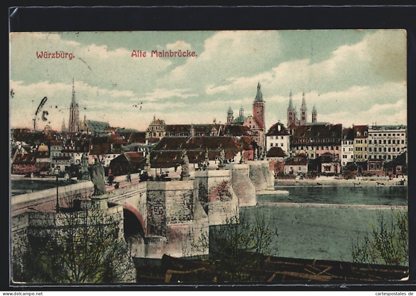 AK Würzburg, Alte Mainbrücke  - Wuerzburg