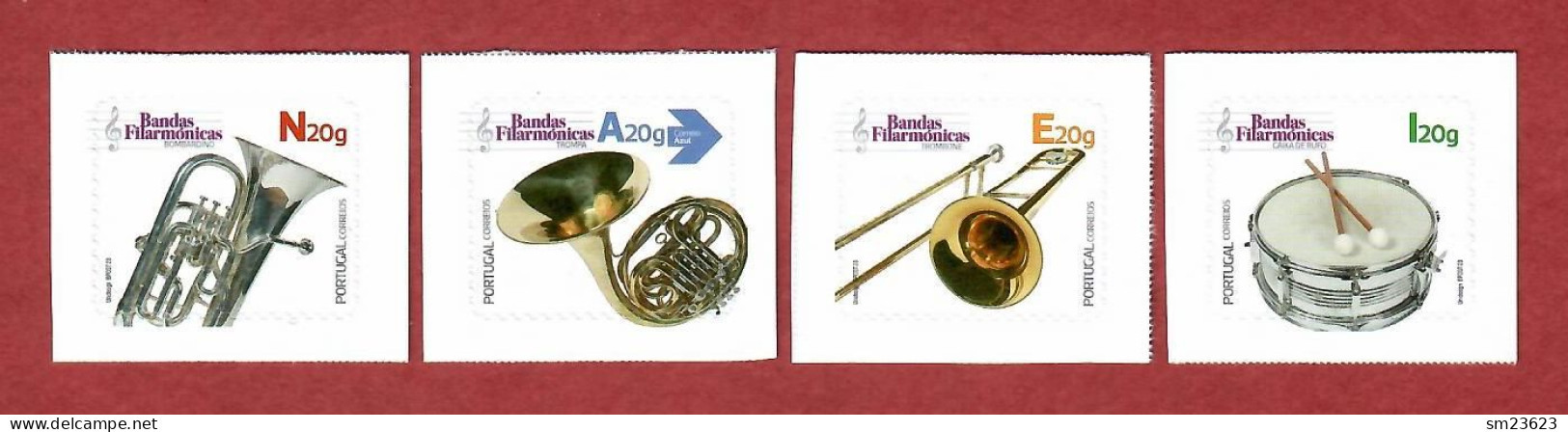 Portugal  02.05.2023 ,  Bandas Filarmónicas / Musikinstrumente - Self-adhesive / Selbstklebend -Postfrisch / MNH / (**) - Unused Stamps
