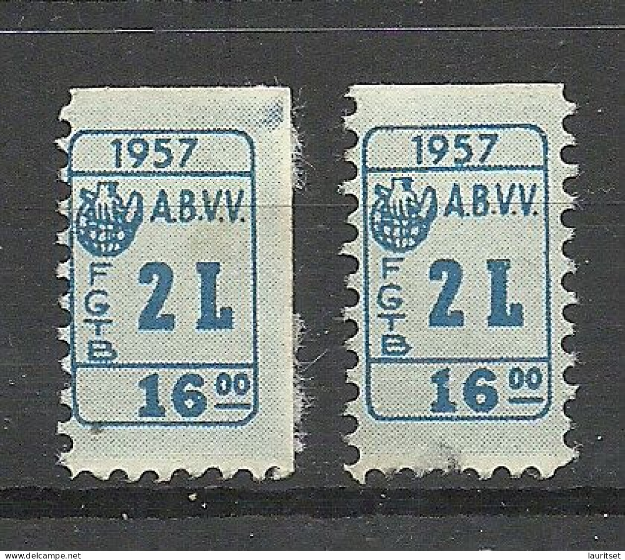 USA Or Great Britain 1957, 2 Consumer Stamps (*) - Erinnofilia
