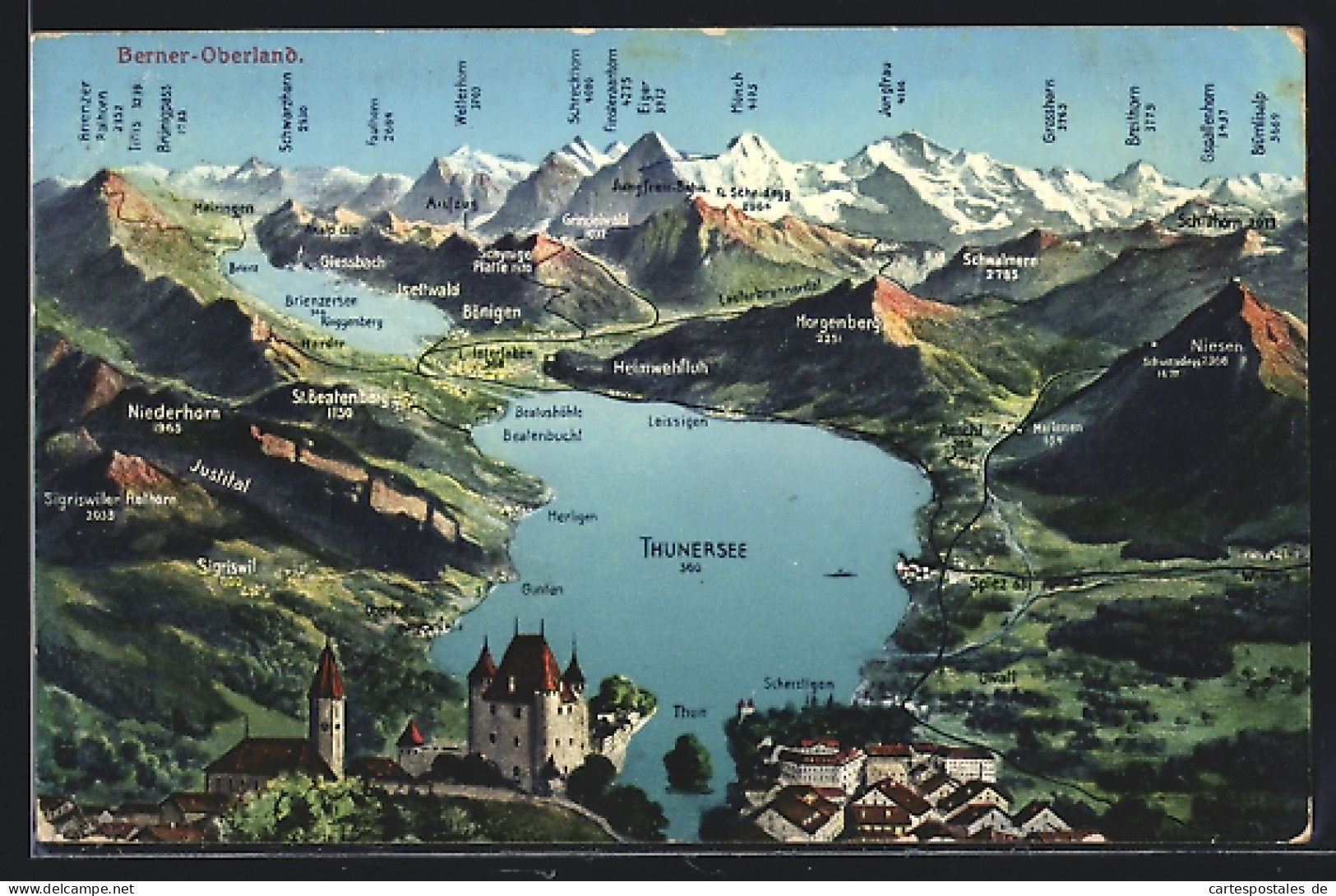 AK Thun, Berner-Oberland Aus Der Luft  - Bern