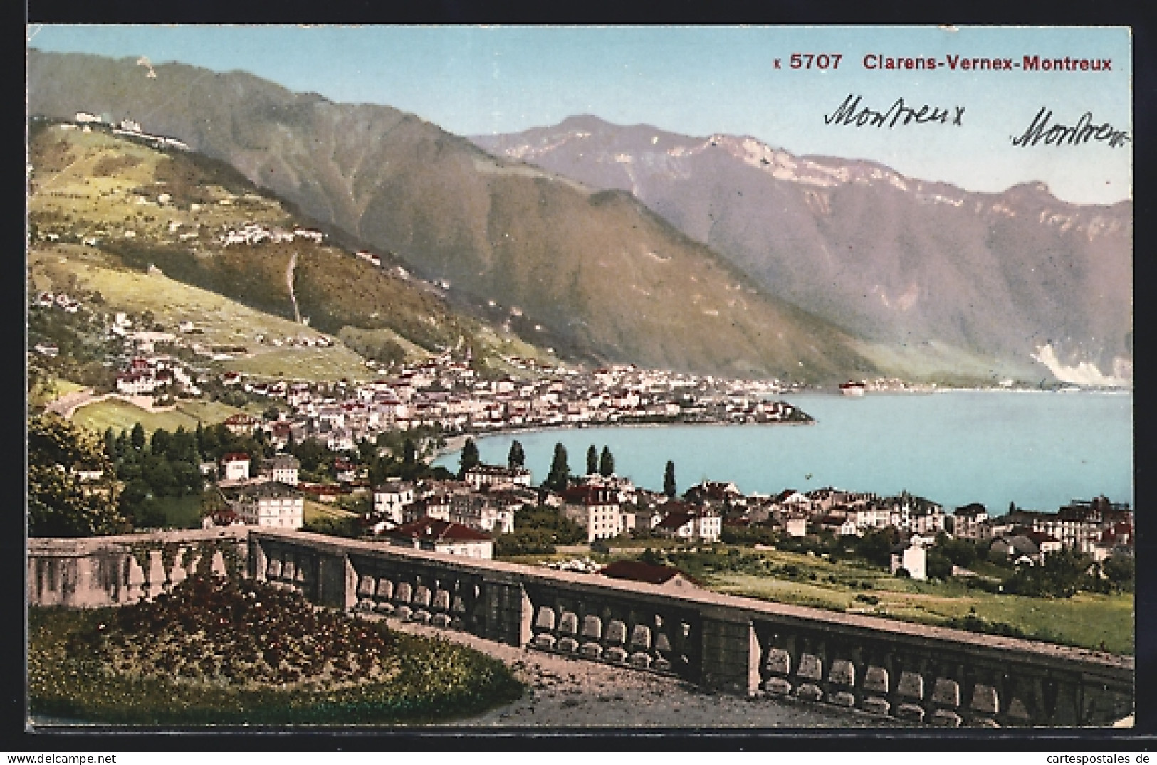 AK Clarens-Vernex-Montreux, Totalansicht Aus Der Vogelschau  - Montreux