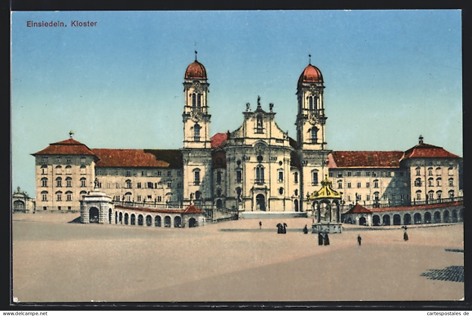 AK Einsiedeln, Blick Zum Kloster  - Einsiedeln