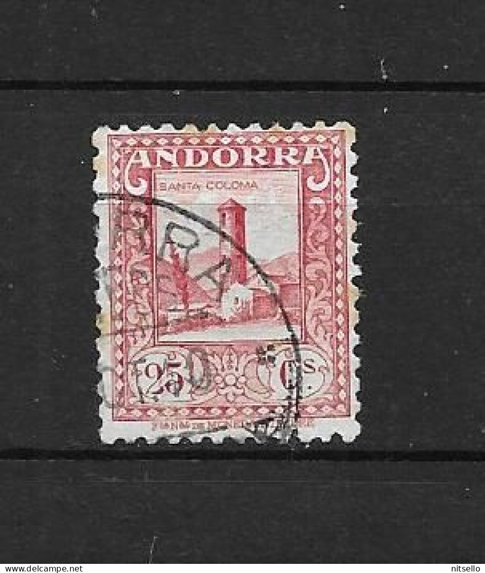 LOTE 2164 ///  (C035) ANDORRA 1929  YVERT Nº: 20      ¡¡¡ OFERTA - LIQUIDATION - JE LIQUIDE !!! - Used Stamps