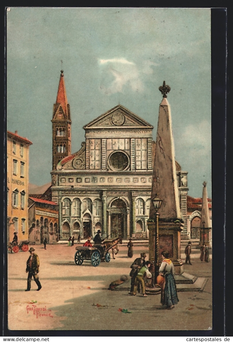 Artista-Cartolina Firenze, Sta. Maria Novella  - Firenze (Florence)