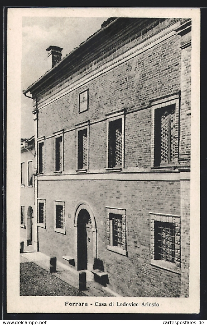 Cartolina Ferrara, Casa Di Lodovico Ariosto  - Ferrara