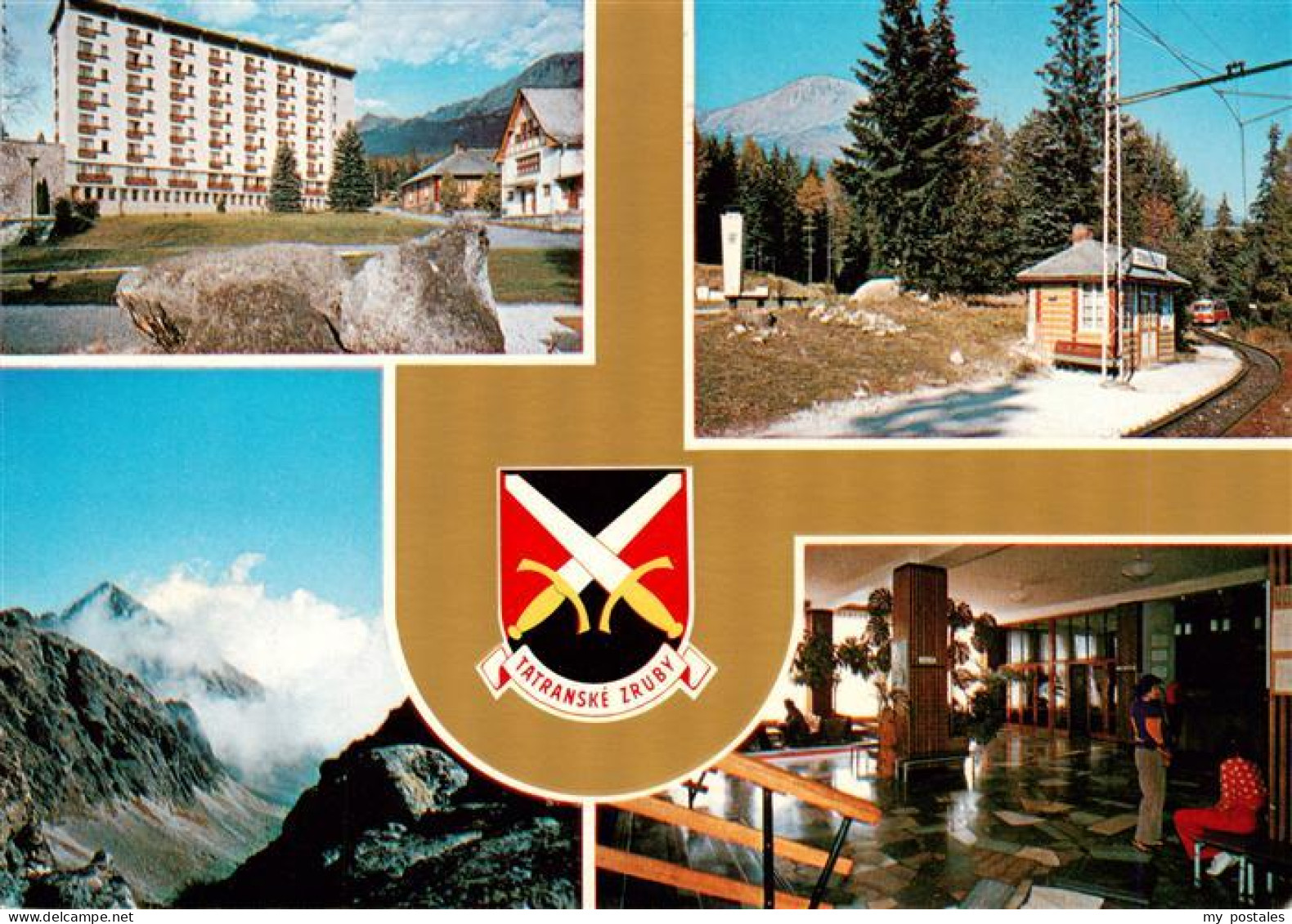 73943208 Vysoke_Tatry_SK Hotel Bahnhof Hotelhalle Panorama Hohe Tatra - Slowakije