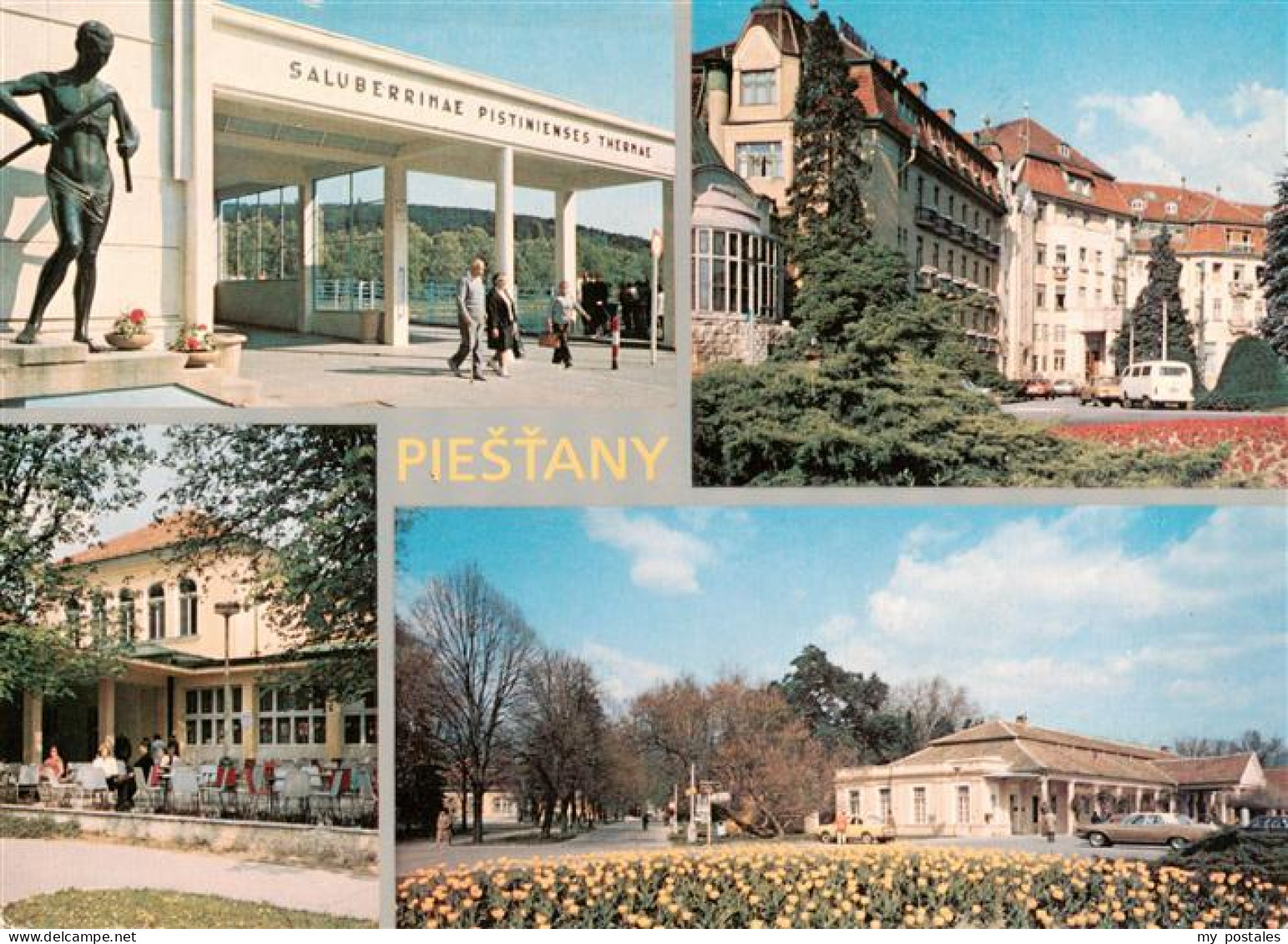 73943153 Piestany_Pistian_Poestyen_SK Portal Kolonnadenbruecke Kurhaus Badehaus  - Slovaquie