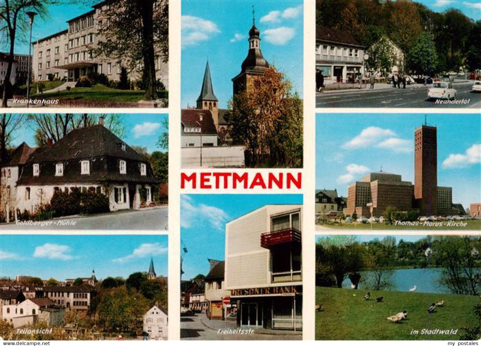 73943125 Mettmann Krankenhaus Goldberger Muehle Freiheitstrasse Kirche Neanderta - Mettmann