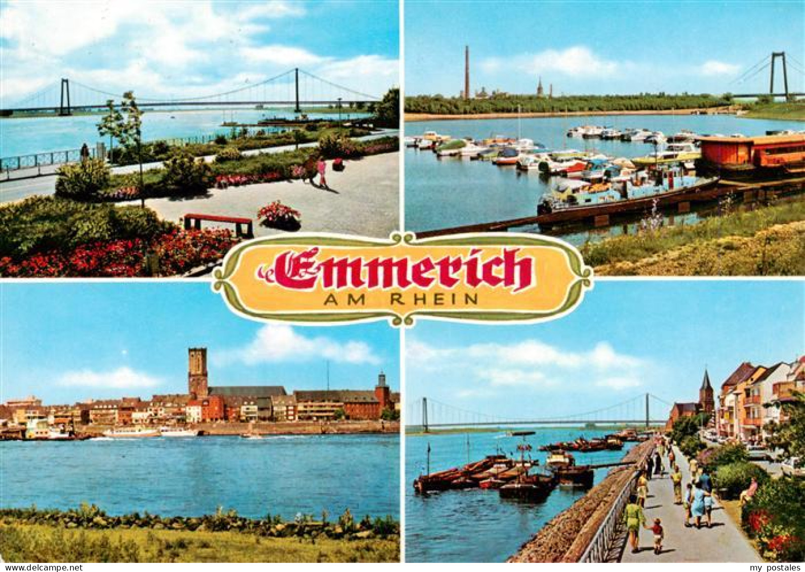 73943084 Emmerich_Rhein Rheinpromenade Hafen Blick Zur Stadt - Emmerich