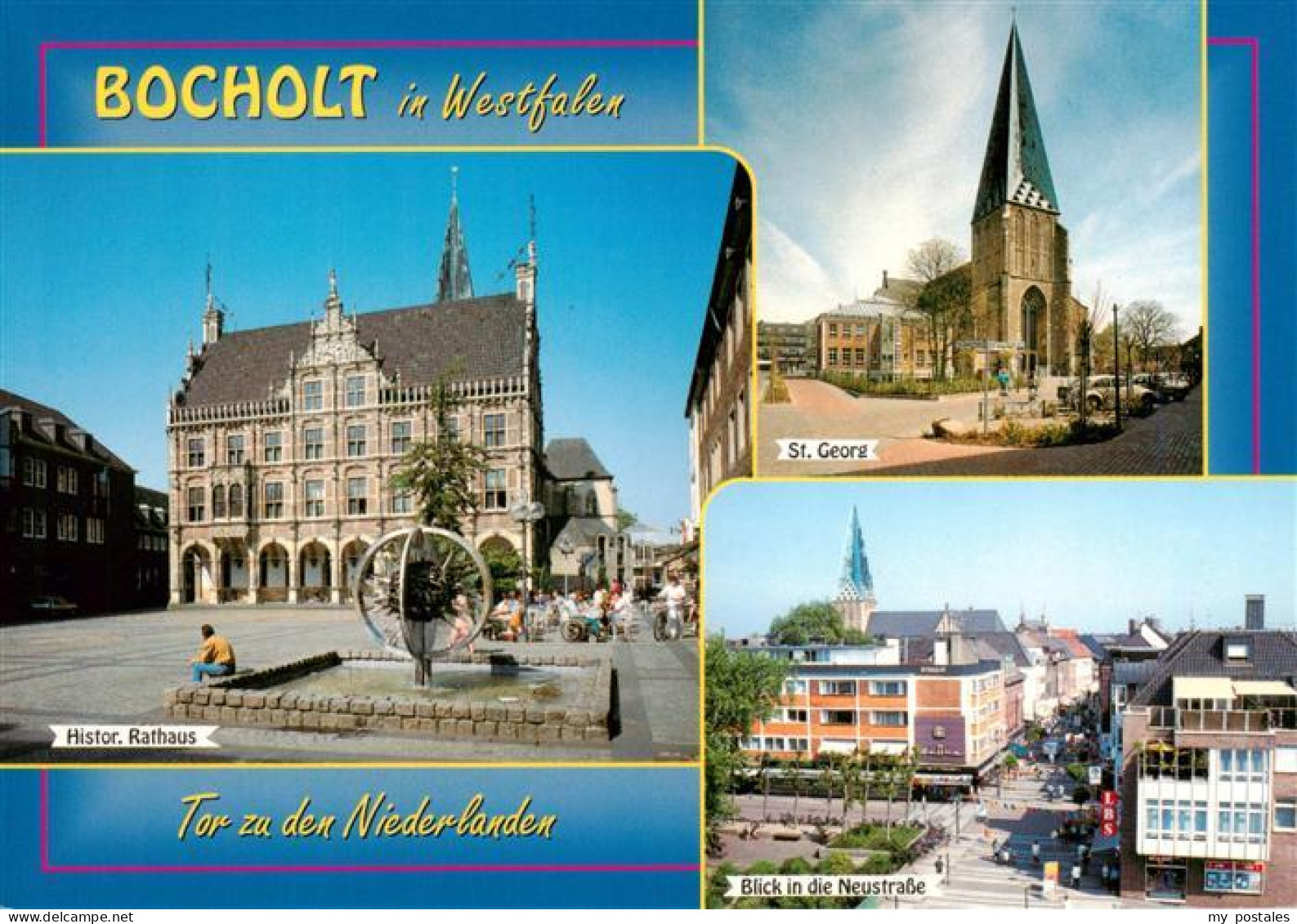 73943068 Bocholt_Westfalen Historisches Rathaus St. Georg-Kirche Neustrasse Stad - Bocholt