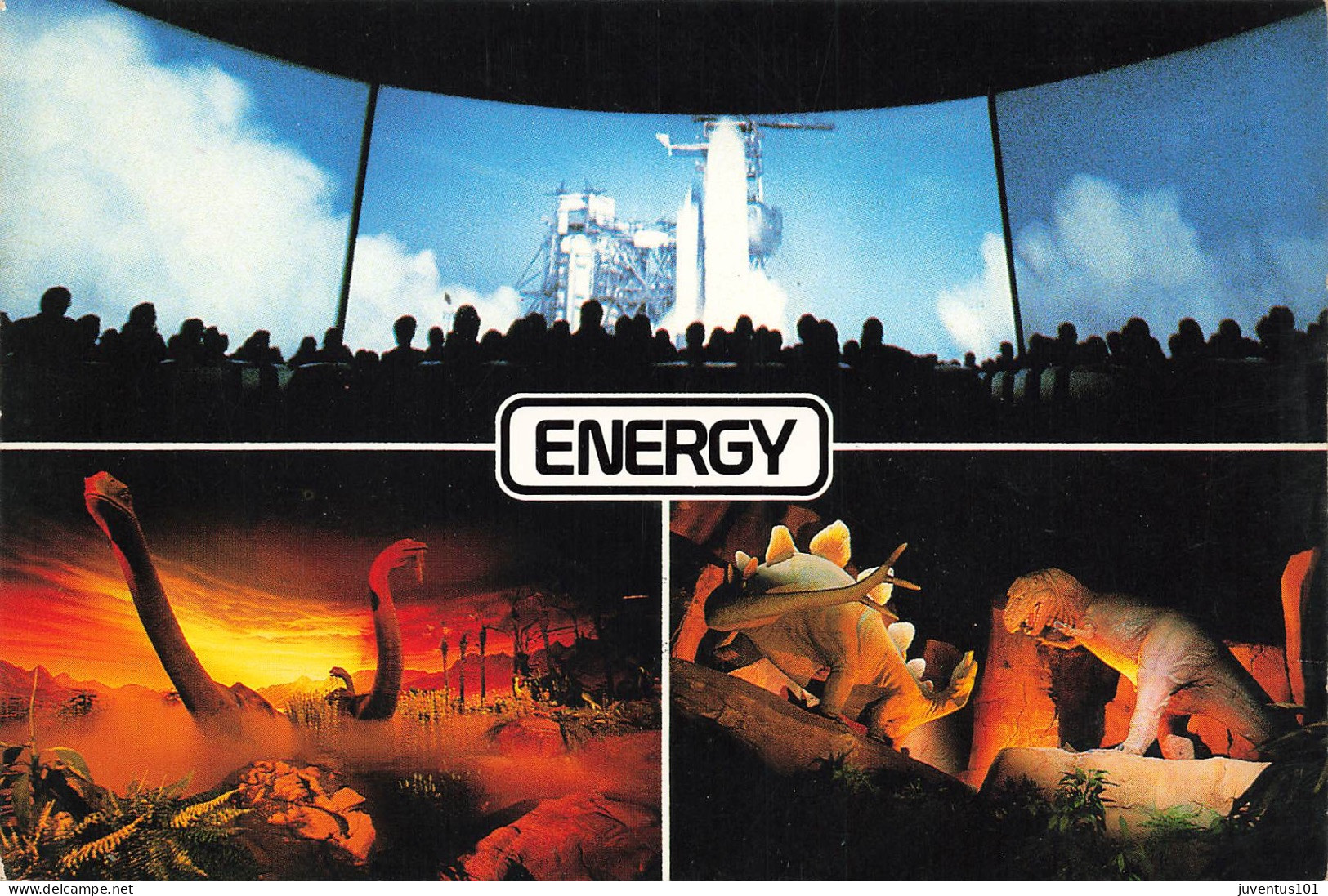 CPSM WALT DISNEY WORLD EPCOT CENTER 1982 ENERGY BRIDGE TO THE FUTURE    L2894 - Disneyworld