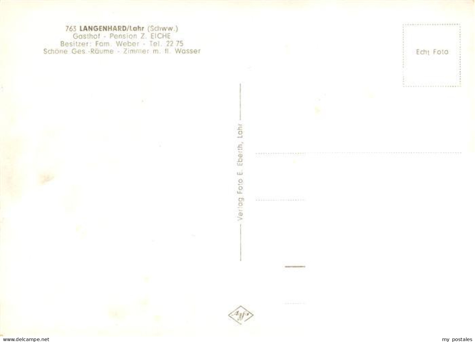 73901930 Langenhard Landschaftspanorama Schwarzwald Gasthof Pension Zur Eiche La - Lahr