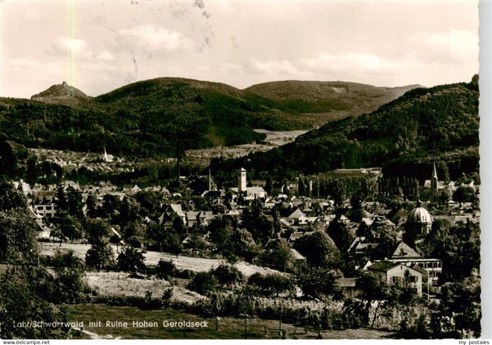 73901922 Lahr Baden Panorama Mit Ruine Hohen Geroldseck Schwarzwald Lahr Baden - Lahr