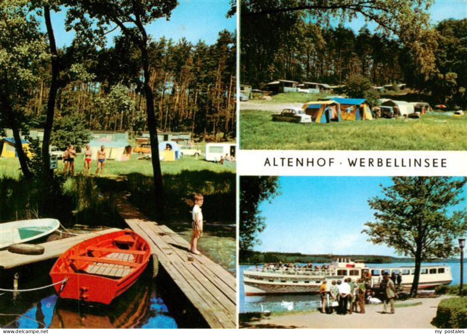 73901817 Altenhof Werbellinsee Campingplatz Bootssteg Faehre Altenhof Werbellins - Finowfurt