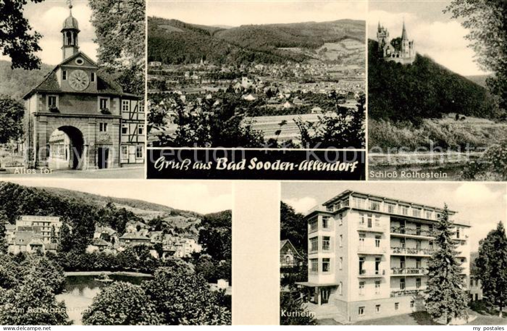 73794892 Bad Sooden-Allendorf Altes Tor Schloss Rothestein Schwanenteich Kurheim - Bad Sooden-Allendorf