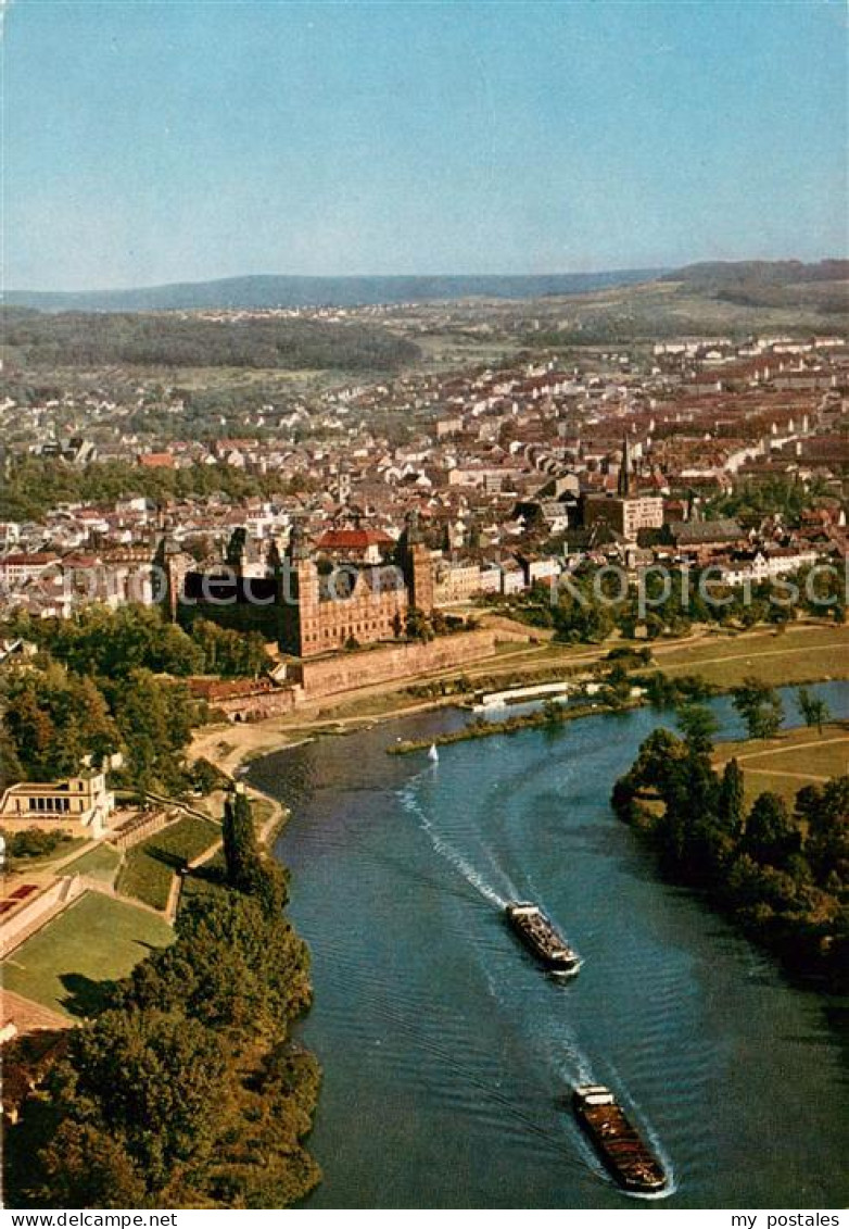 73755543 Aschaffenburg Main Blick Auf Pompeianum Und Schloss Aschaffenburg Main - Aschaffenburg