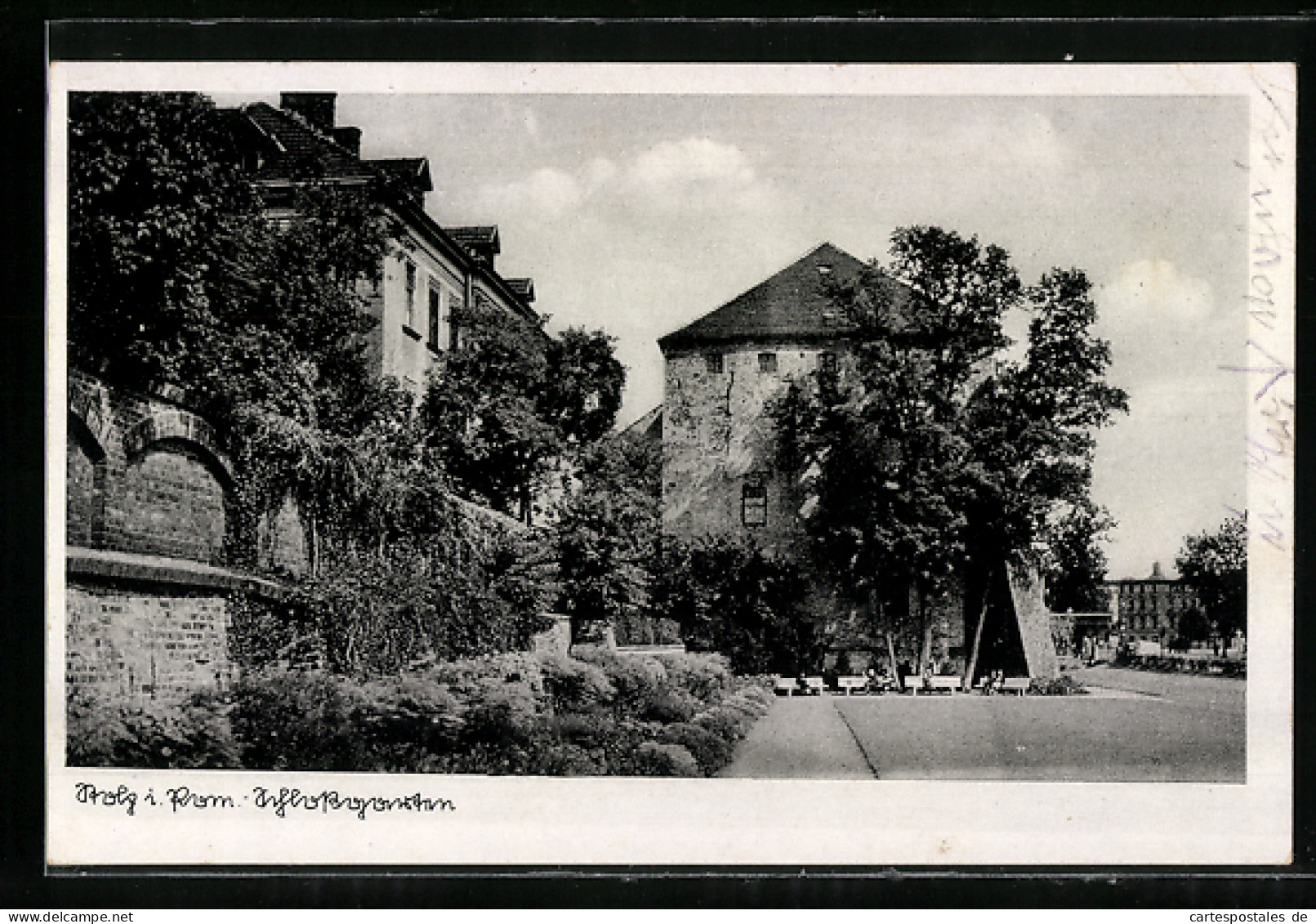 AK Stolp I. Pom., Schlossgarten  - Pommern