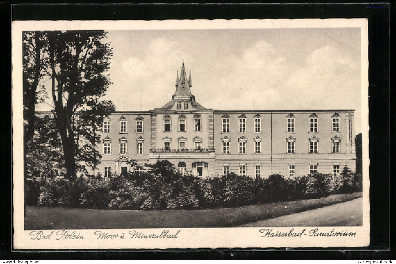 AK Polzin, Aussenansicht Des Kaiserbad-Sanatoriums  - Pommern