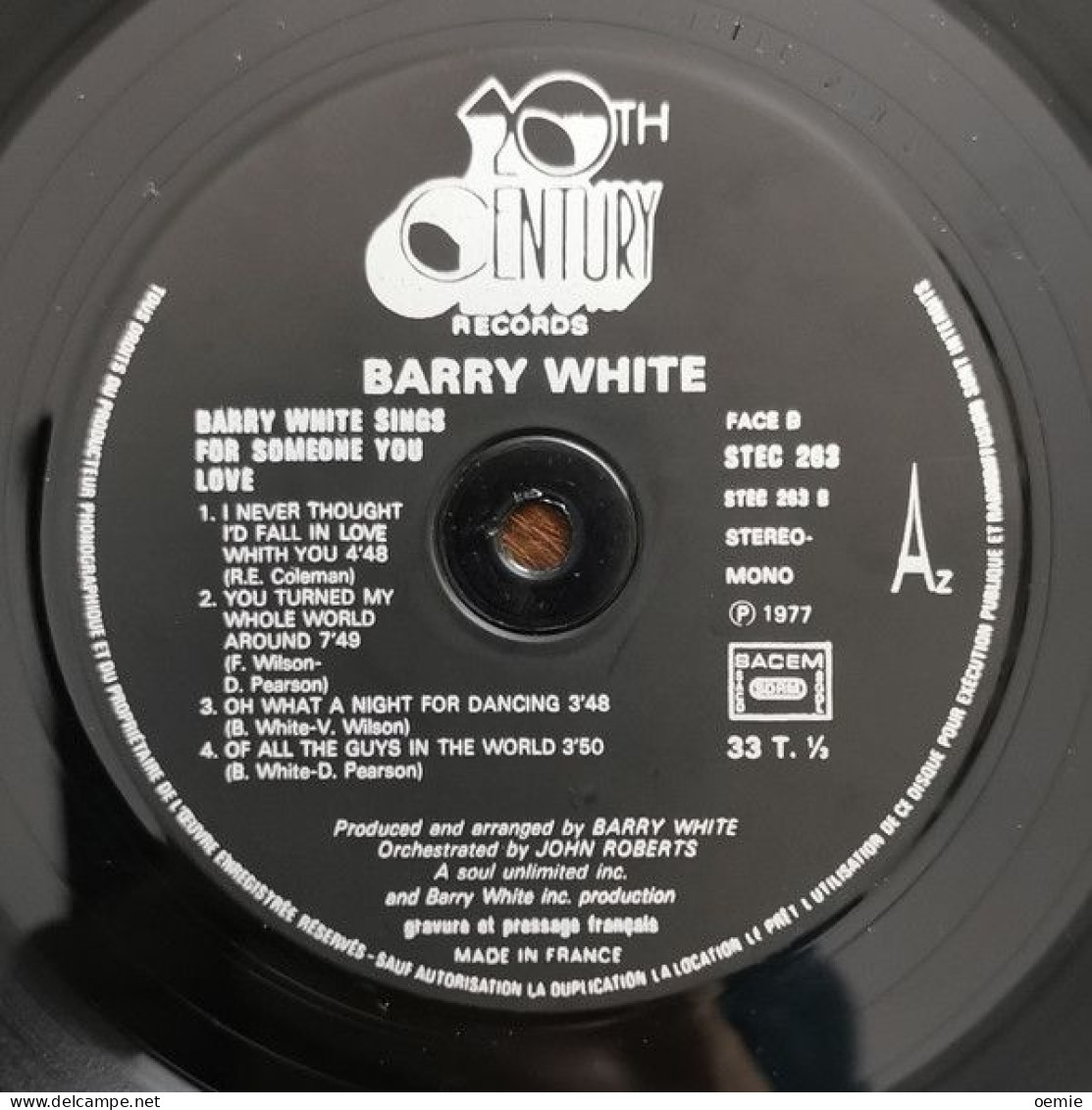 BARRY WHITE   SINGS FOR SOMEONE YOU LOVE - Otros - Canción Inglesa