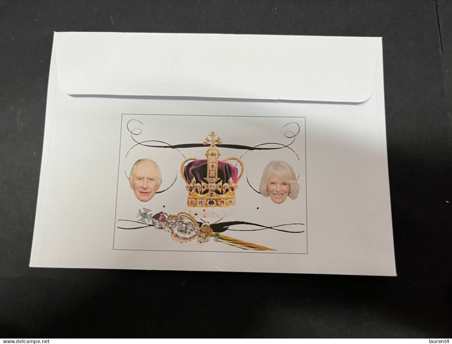 5-5-2024 (4 Z 12B) Coronation Of King Charles III - 6-5-2023 (with OZ Stamp) 1st Anniversary - Royalties, Royals