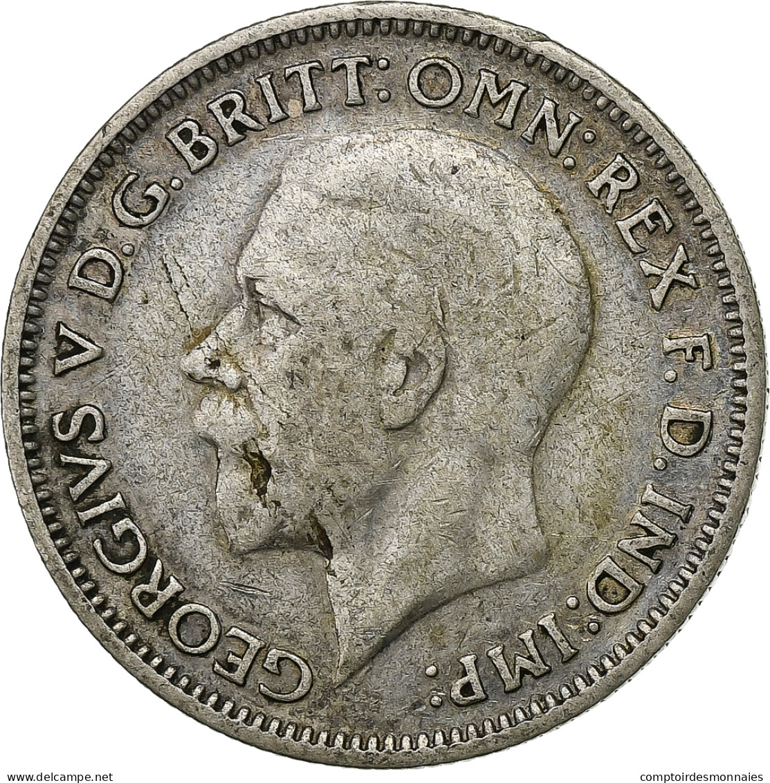 Grande-Bretagne, George V, 6 Pence, 1936, Argent, TB+, KM:832 - H. 6 Pence