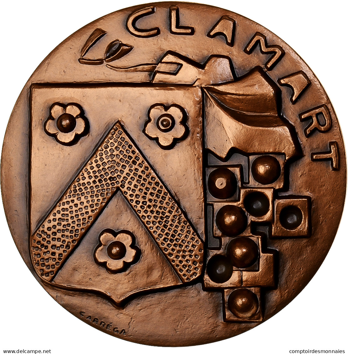 France, Médaille, Ville De Clamart, Hauts-de-Seine, 1984, Cuivre, Carrega, SPL - Otros & Sin Clasificación