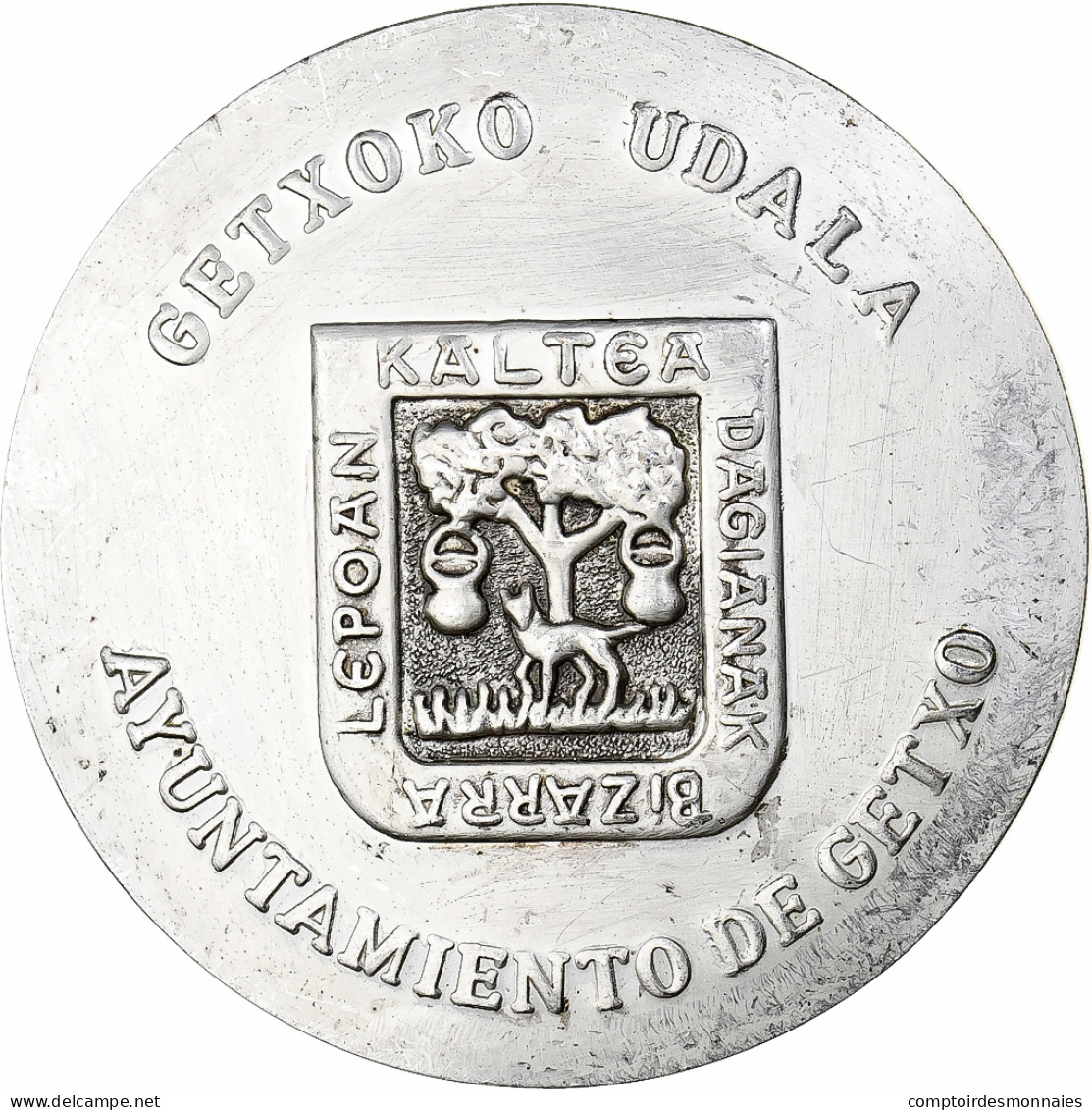 Portugal, Médaille, Ayuntamiento De Getxo, Bronze Argenté, TTB - Other & Unclassified