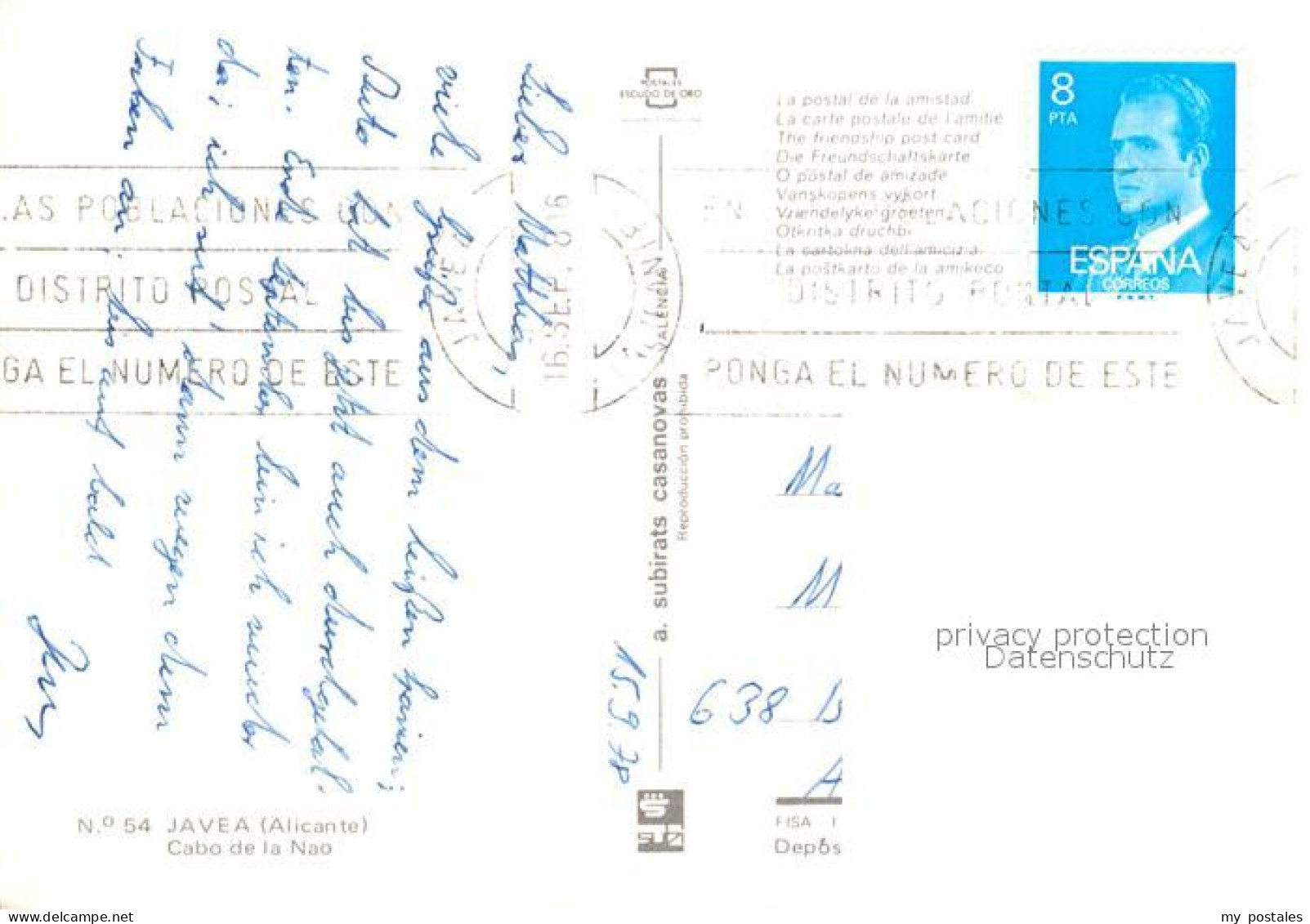 73364440 Javea Fliegeraufnahme Cabo De La Nao Javea - Andere & Zonder Classificatie