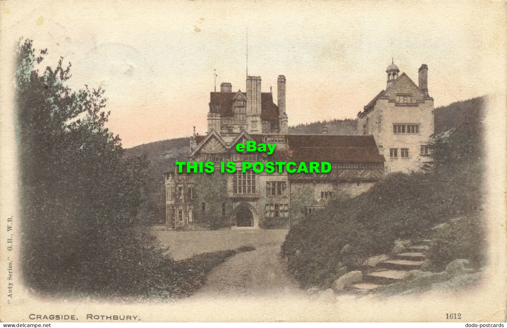 R612432 Rothbury. Cragside. G. H. W. B. Auty Series. 1907 - Monde