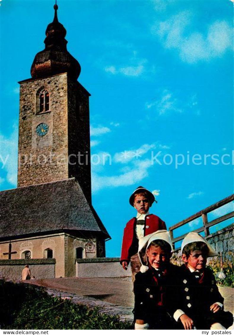 73363543 Lech Vorarlberg Lecher Trachten Kinder Kirche Lech Vorarlberg - Sonstige & Ohne Zuordnung