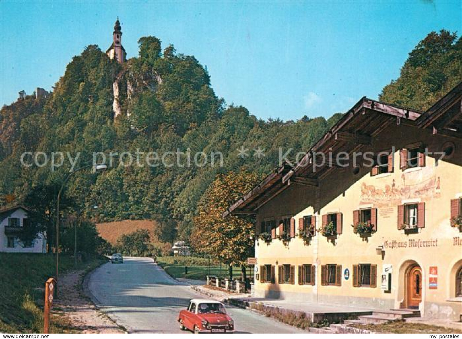 73363066 Karlstein Oberbayern Gasthof Moserwirt Bergkirche Karlstein Oberbayern - Bad Reichenhall