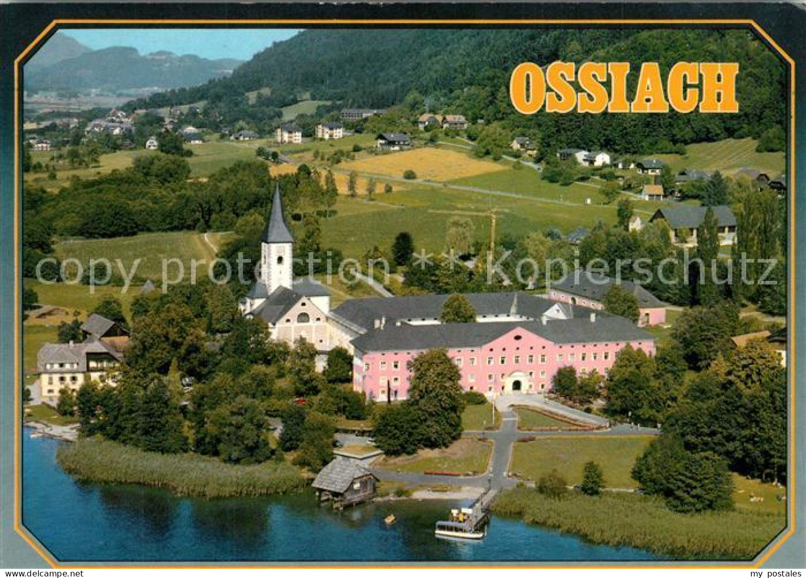 73362087 Ossiach Stiftskirche Ehemalige Benediktinerabtei Fliegeraufnahme Ossiac - Autres & Non Classés
