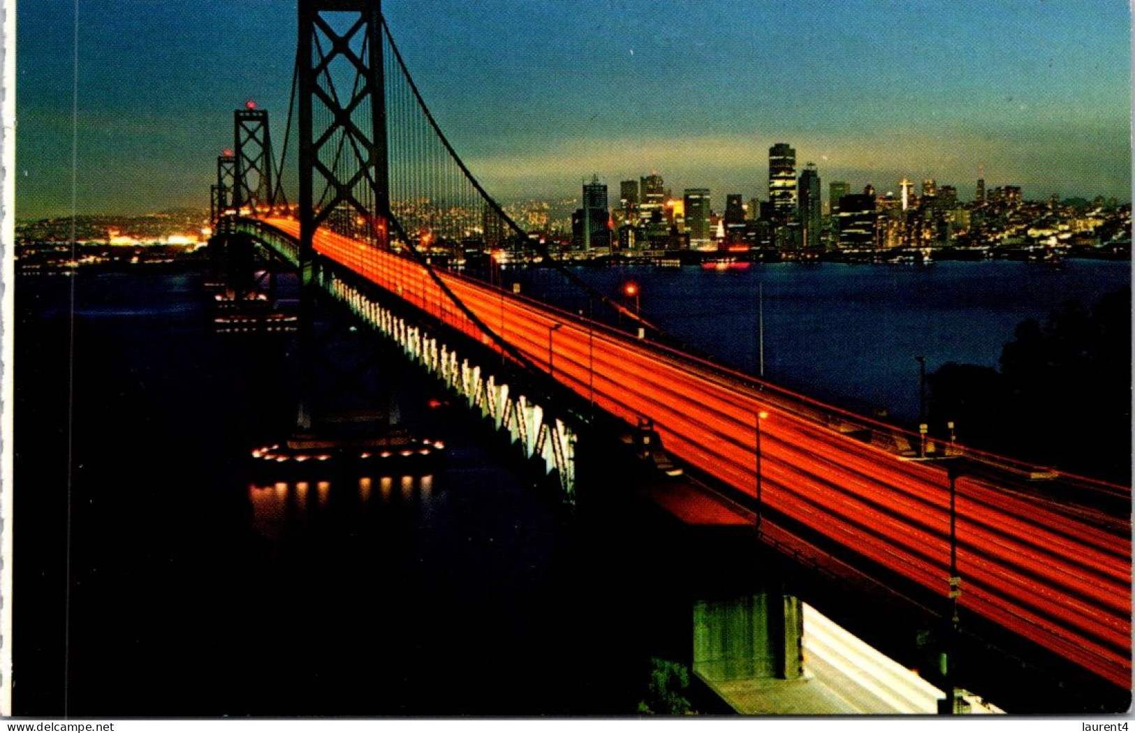 5-5-2024 (4 Z 13) USA - Bay Bridge At Night (San Francisco) - Puentes