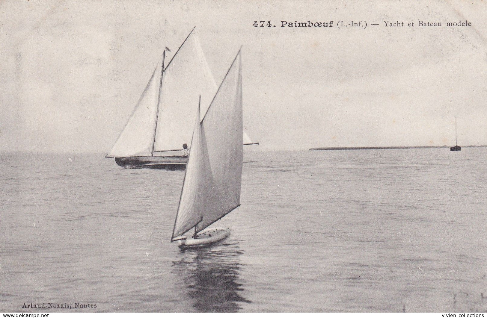 Paimboeuf (44 Loire Atlantique) Yacht Et Bateau Modèle - édit. Artaud Nozais N° 474 Rare - Paimboeuf
