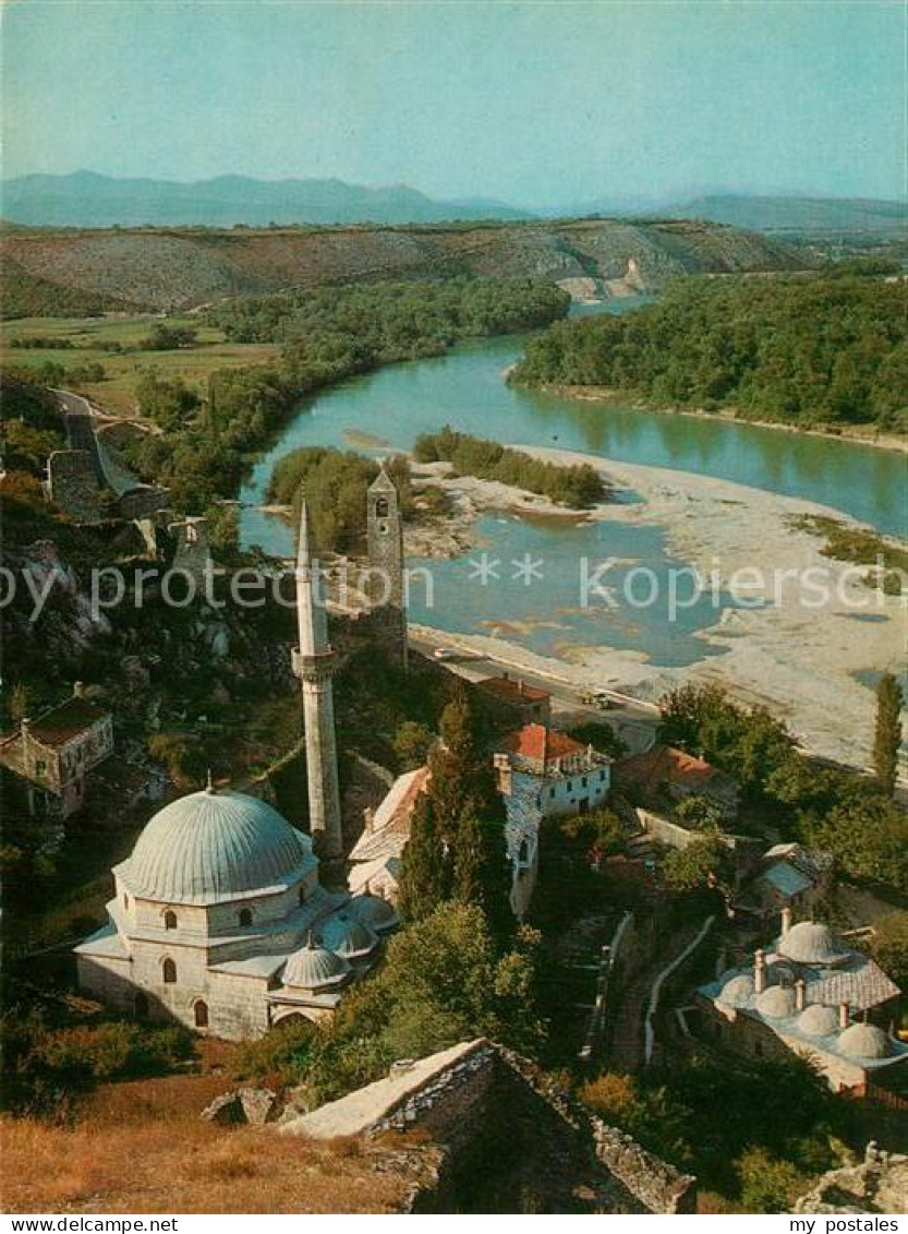 73360815 Pocitelj Moschee Fliegeraufnahme Pocitelj - Bosnië En Herzegovina