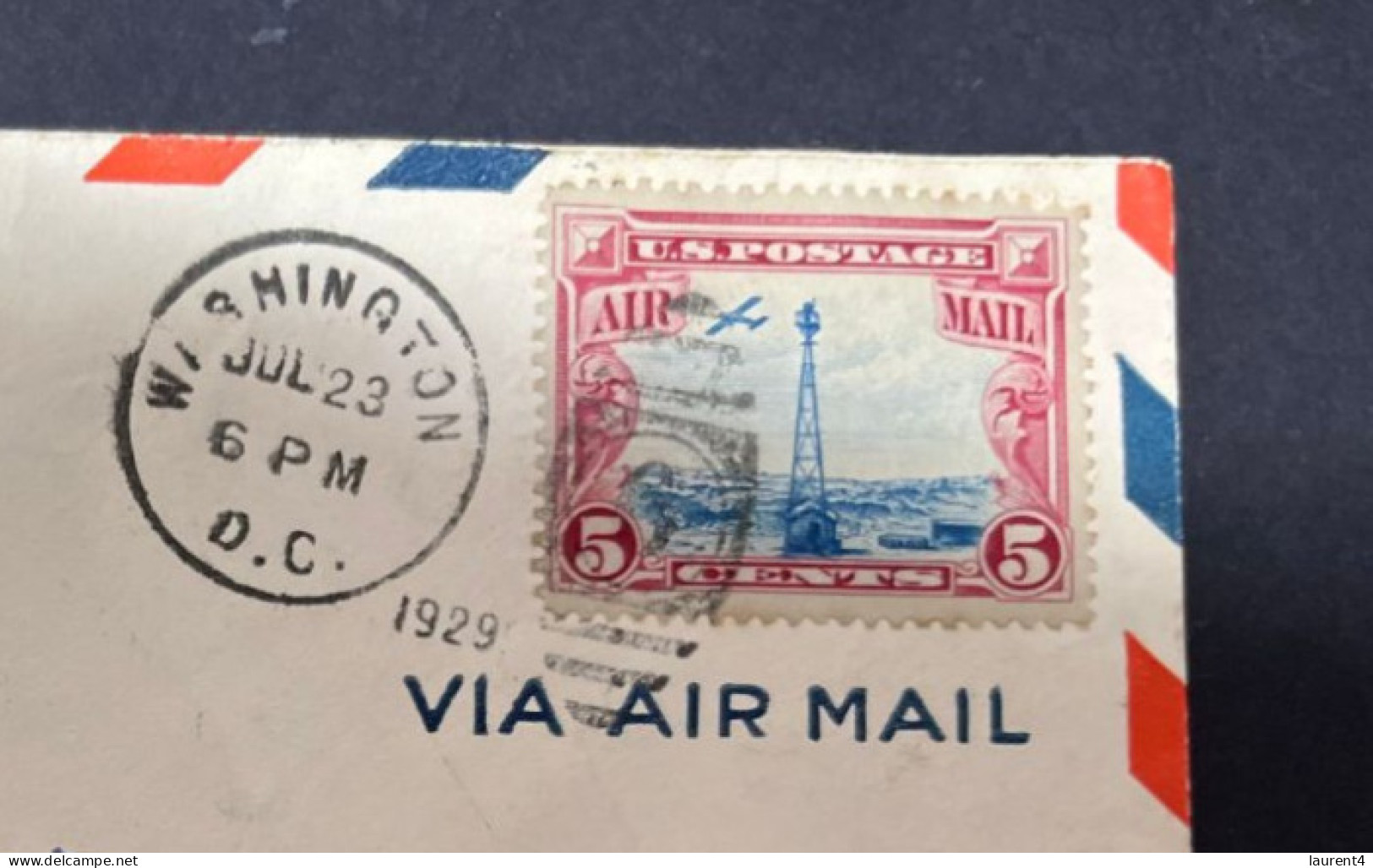 5-5-2024 (4 Z 14) VERY OLD USA To California Washington DC Letter (posted 1929) - Briefe U. Dokumente