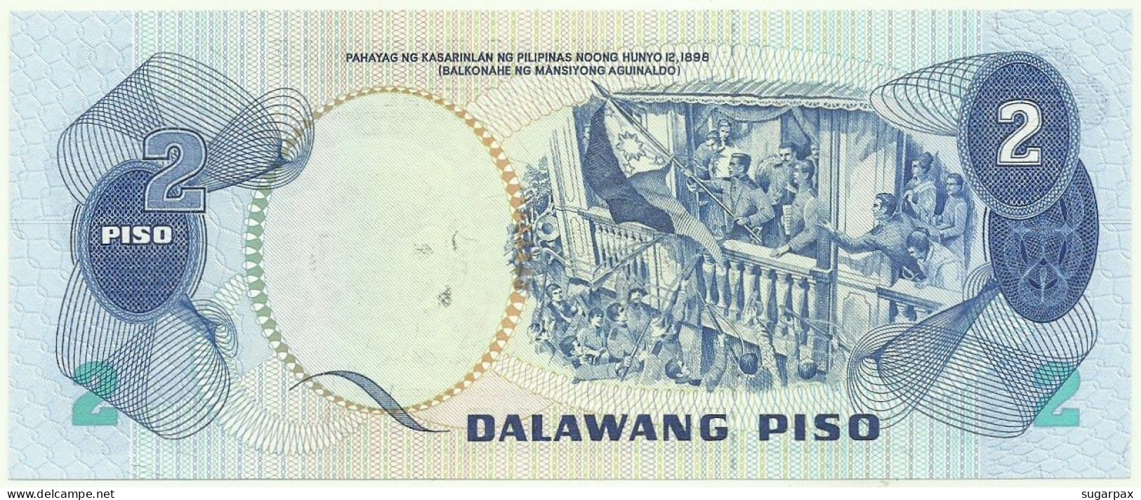 PHILIPPINES - 2 Piso 1981 Papal Visit John Paul II Pick 166.a Unc. Sign. 9 Serie RY Seal Type 4 - Commemorative Issue - Filipinas