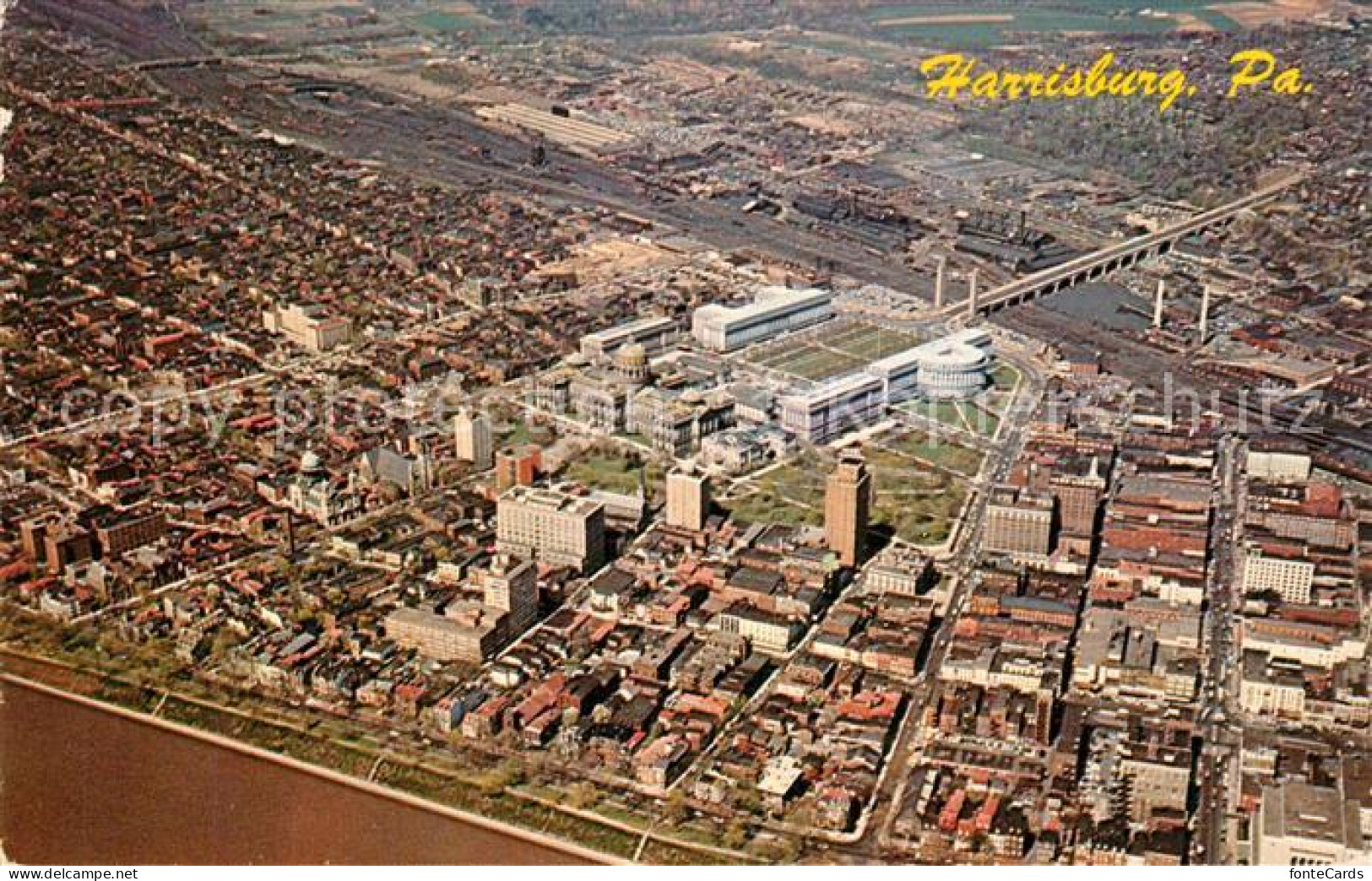 73317231 Harrisburg Pennsylvania Aerial View Capitol And Grounds Harrisburg Penn - Other & Unclassified