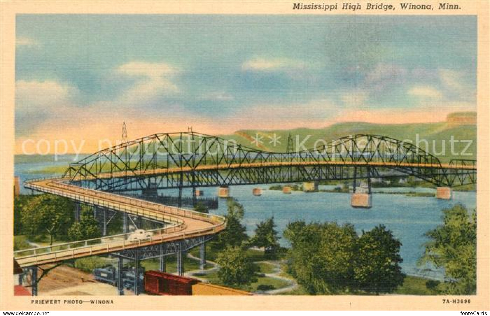73316513 Winona_Minnesota Mississippi High Bridge - Autres & Non Classés
